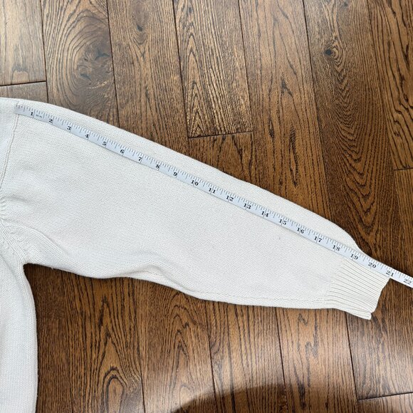 Vintage Eddie Bauer Women's Floral Grandmacore Chunky Heavy Cotton Sweater Large - Picture 11 of 11